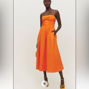 Reformation Lissa Dress in Orange